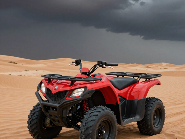 kymko red atv quad bike